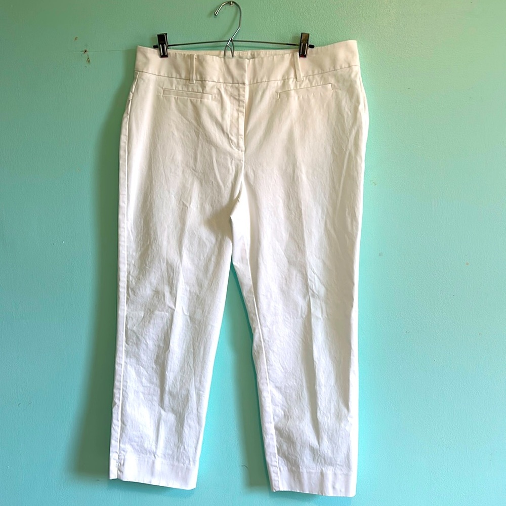 And Taylor 97% cotton white summer pants.